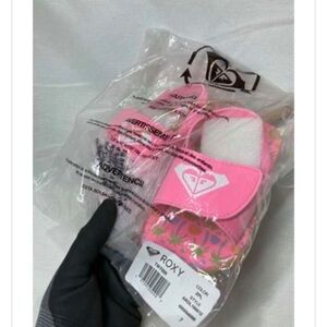 Roxy Pink Slide Sandals